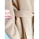 Nordstrom Vintage Camel hair Car Coat Size Medium Khaki Midi Classic union made 80s USA Photo 11