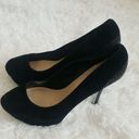 H by Halston Halston Black Suede Pumps Sz 9.5B Photo 3