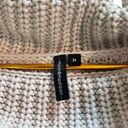 Moon & Madison Cream Oversized Crop Cowl Neck Chunky Knit Sweater Size Medium Photo 2