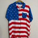 Tipsy Elves  Americana American Flag Printed Button Down Large Photo 6