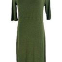 Anthropologie Ett:Twa Coreyell Turtleneck Jersey Dress Heather Green  Size Medium Photo 0