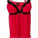 Apt. 9  Size Small Red Lace Babydoll Lingerie Pajama Dress Photo 0