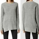 All Saints Gray Side Ties Jumper Sweater Small Photo 1