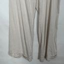 BCBGMAXAZRIA  Linen Blend High Rise Wide Leg Beige Pants Size 8 Photo 4