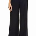 Lafayette 148  Brown Riverside Satin Wide Leg Trouser Pants Size L Photo 0