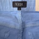 NYDJ  Size 4 Ella Side Slit Denim Shorts in Clear Blue NWT Photo 7