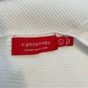 n:philanthropy  White Ribbed Off Shoulder Long Sleeve Sweater size Large Photo 9
