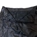 Tahari  Black Leather Mini Skirt Miniskirt, size 12 Photo 4