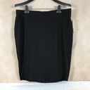 Bar III  Solid Black Ribbed-Knit Stretchy Pencil Skirt NWT Size XXL Photo 2