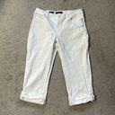 Nine West  Jeans White Studded Capris | Size 16/33 Photo 0