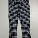 Amanda & Chelsea  Black & White Windowpane Grid Crop Ankle Pants Size 4 Photo 5