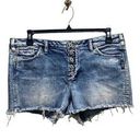 Silver Jeans Silver Classic Stretch Boyfriend Shorts Blue Size 34 Festival Beach Boho Summer Photo 0