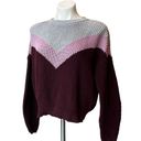 1. State  Chevron Colorblock Oversized Chunky Knit Sweater Sz S Photo 5