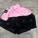 Juicy Couture NEW  Bling Logo Soft Velour BOOTY Shorts 2pack pink black sz LARGE Photo 2