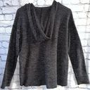 Roxy  Black/Gray High Low Hooded Lightweight Sweatshirt Size Small Photo 3