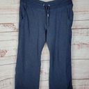 Tommy Hilfiger  Navy Blue Cropped High-Waisted Women's Sweatpants Size Large Photo 0