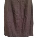 Talbots  Brown Linen Sleeveless Dress Sz 4 Photo 5