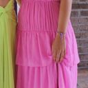 Amanda Uprichard Hot Pink Maxi Dress Photo 1