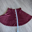 Full Tilt  Skirt Small Burgundy Button Front Mini Photo 3