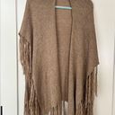 WOMENS STRETCH KNIT TASSEL RUANA Photo 1