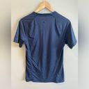 Lululemon  Navy Short Sleeve V Neck Fitted Athletic Performance Shirt Photo 1