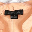 August Silk  Medium Top Orange Peach Eyelet Embroidered Sleeveless Tunic 840 Photo 6