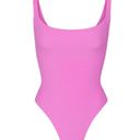 SKIMS Fits Everybody Square Neck Bodysuit in Neon Orchid Photo 0