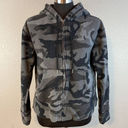 Polo  Ralph Lauren Womens Full Zip Hoodie Jacket S Small Black Gray Camo Pockets Photo 0