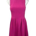 H&M  Pink Sleeveless Crewneck Pleated Fit & Flare Knee Length Casual Dress Sz 4 Photo 0