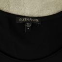 Eileen Fisher  Women's Black Half Sleeve Soft Jersey Knit Tunic Shirt size Medium Photo 1