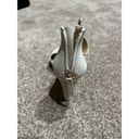 DKNY  women shoes heels cream/light grey open toe size 8 Photo 4