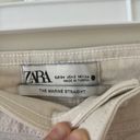 ZARA The Marine Straight Cream Denim  Pants Photo 2