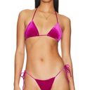 Naked Wardrobe  Purple Velvet Bikini Top Photo 0