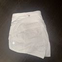 Lululemon White  speed up shorts Photo 2