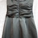 David's Bridal David’s bridal size 2 black satin long pencil skirt gown has V-neck Photo 12