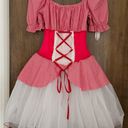 A Wish Come True Appalachian Spring white tutu lace up red dance dress, size S Photo 0