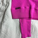 Bombshell sportswear  Pink Ribbed Leggings Photo 2