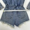 Brooklyn Karma Denim Long Sleeve Romper Shorts Women’s Small  Journey Distressed Photo 10