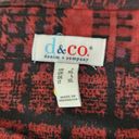 Denim & Co . Patchwork Plaid Stretch Woven Blouse Redwood Print Womens Large NWOT Photo 10