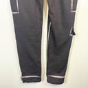 Maniere De Voir  Women's Black Cargo Pockets Scribble Print Jogger Pants Size 4 Photo 7