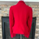 Edge TWILLEY ATELIER Raw- Open Front Jacket Crimson Red Size 6 Photo 3