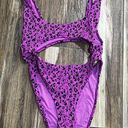 One Piece Purple animal print  swimsuit Photo 0