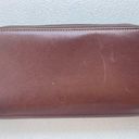 Butter Soft TUMI Chocolate Brown  Leather Double Zip Travel Wallet Photo 0