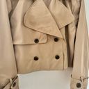 Abercrombie & Fitch Abercrombie Women's Short Cropped Trench Coat - Tan, M Photo 3