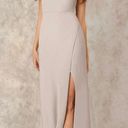 Azazie Cowl Scoop Chiffon Mermaid Dress - Champagne Photo 1