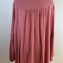 Torrid Crinkle Gauze Embroidered Long Sleeve Top Size 3 Photo 2