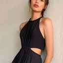 A.L.C. Nwot  Libra Maxi Dress 6 Small Black Halter Cutout A-Line Formal Photo 2