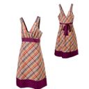 Patagonia Netty Seersucker Sleeveless Plaid Sun Dress Size 10 Photo 1