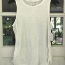 Nine West  Size M White Top Tank Sleeveless Ruched Sides Shirt Solid Women Summer Photo 3