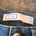 AYR  The Riser High Waist‎ Raw Hem Jeans Women's Size 27 Photo 4